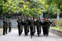 Ấn tượng màn trình diễn võ thuật của chiến sĩ nghĩa vụ Công an Hà Nội