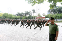 Ấn tượng màn trình diễn võ thuật của chiến sĩ nghĩa vụ Công an Hà Nội