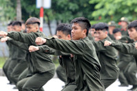 Ấn tượng màn trình diễn võ thuật của chiến sĩ nghĩa vụ Công an Hà Nội