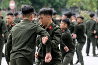 Ấn tượng màn trình diễn võ thuật của chiến sĩ nghĩa vụ Công an Hà Nội