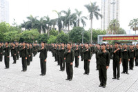 Ấn tượng màn trình diễn võ thuật của chiến sĩ nghĩa vụ Công an Hà Nội