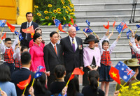 Những hình ảnh Chủ tịch nước Võ Văn Thưởng đón Toàn quyền Australia David Hurley