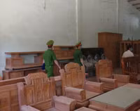 [Ảnh] Công an huyện Thạch Thất thực hiện cao điểm tuyên truyền phòng cháy, chữa cháy