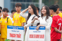 Ngắm 100 nữ sinh khoe sắc tại Giải bóng đá Trung học phổ thông lớn nhất Hà Nội