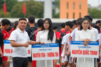 Ngắm 100 nữ sinh khoe sắc tại Giải bóng đá Trung học phổ thông lớn nhất Hà Nội