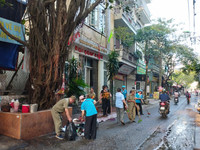 Hà Nội: Lực lượng Bảo vệ an ninh trật tự ở cơ sở sát cánh cùng nhân dân vượt qua khó khăn trong bão lũ