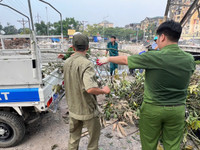 Hà Nội: Lực lượng Bảo vệ an ninh trật tự ở cơ sở sát cánh cùng nhân dân vượt qua khó khăn trong bão lũ