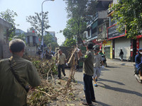 Hà Nội: Lực lượng Bảo vệ an ninh trật tự ở cơ sở sát cánh cùng nhân dân vượt qua khó khăn trong bão lũ