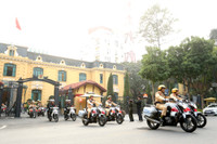 Những hình ảnh Công an Hà Nội ra quân tấn công trấn áp tội phạm dịp Tết Nguyên đán Ất Tỵ 2025