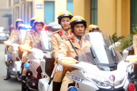 Những hình ảnh Công an Hà Nội ra quân tấn công trấn áp tội phạm dịp Tết Nguyên đán Ất Tỵ 2025