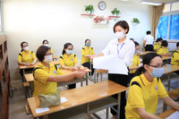 Diễn tập phòng chống dịch Covid-19, sẵn sàng cho kỳ thi tốt nghiệp THPT 