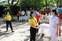 Diễn tập phòng chống dịch Covid-19, sẵn sàng cho kỳ thi tốt nghiệp THPT 