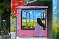 Thông điệp phòng chống Covid-19 qua những... bốt điện