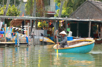 Trải nghiệm rừng dừa trên thuyền thúng ở Hội An 