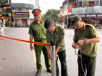 Công an Hà Nội triển khai phương án đảm bảo an ninh trật tự chương trình hợp luyện lần I sự kiện A80
