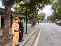 Công an Hà Nội triển khai phương án đảm bảo an ninh trật tự chương trình hợp luyện lần I sự kiện A80