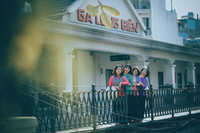 Ấn tượng bộ ảnh áo bà ba trên cây cầu Long Biên trăm tuổi