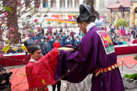 Cận cảnh những hình ảnh nghi lễ “Tống cựu nghinh tân” ở Hà Nội