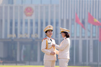 Vẻ đẹp mạnh mẽ, cá tính của những nữ Công an Thủ đô