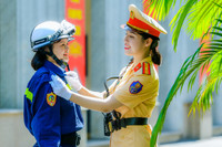 Vẻ đẹp mạnh mẽ, cá tính của những nữ Công an Thủ đô