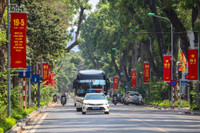 Lực lượng Công an căng mình dưới nắng nóng gần 50 độ C đảm bảo an toàn tuyệt đối kỳ họp Quốc hội 