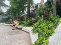 Vườn hoa Vạn Xuân rực rỡ sắc màu thu hút người dân Thủ đô đến vui chơi, thư giãn