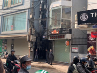 [Ảnh] Hiện trường vụ cháy nhà làm 4 người tử vong ở phố Tam Khương