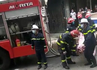 [Ảnh] Hiện trường vụ cháy nhà làm 4 người tử vong ở phố Tam Khương