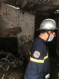 [Ảnh] Hiện trường vụ cháy nhà làm 4 người tử vong ở phố Tam Khương