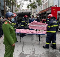 [Ảnh] Hiện trường vụ cháy nhà làm 4 người tử vong ở phố Tam Khương