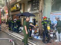 Những hình ảnh trong vụ cháy quán karaoke khiến 3 người lính cứu hỏa hy sinh