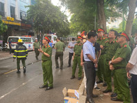 Những hình ảnh trong vụ cháy quán karaoke khiến 3 người lính cứu hỏa hy sinh