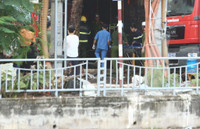 Những hình ảnh trong vụ cháy quán karaoke khiến 3 người lính cứu hỏa hy sinh