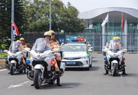 Cận cảnh siêu mô tô Honda Goldwing 1800 phân khối của Cảnh sát giao thông 