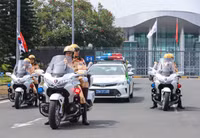 Cận cảnh siêu mô tô Honda Goldwing 1800 phân khối của Cảnh sát giao thông 