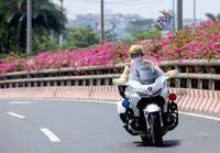 Cận cảnh siêu mô tô Honda Goldwing 1800 phân khối của Cảnh sát giao thông 