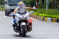 Cận cảnh siêu mô tô Honda Goldwing 1800 phân khối của Cảnh sát giao thông 