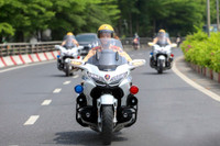 Cận cảnh siêu mô tô Honda Goldwing 1800 phân khối của Cảnh sát giao thông 