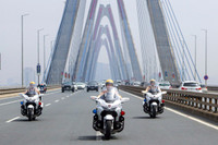 Cận cảnh siêu mô tô Honda Goldwing 1800 phân khối của Cảnh sát giao thông 