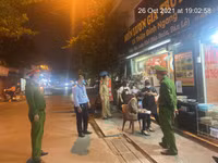 Lực lượng Công an chấn chỉnh cơ sở kinh doanh dịch vụ chấp hành các quy định phòng dịch Covid-19