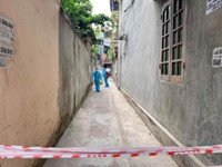 [Ảnh] Phong tỏa, lấy mẫu xét nghiệm cho người dân tại các xã ở huyện Thạch Thất