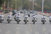 Những hình ảnh ấn tượng trên hành trình đón dẫn đoàn đại biểu cấp cao nước Cộng hòa nhân dân Trung Hoa tại Thủ đô Hà Nội