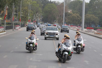 Những hình ảnh ấn tượng trên hành trình đón dẫn đoàn đại biểu cấp cao nước Cộng hòa nhân dân Trung Hoa tại Thủ đô Hà Nội