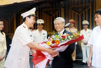 Những hình ảnh gần gũi, bình dị của Tổng Bí thư Nguyễn Phú Trọng với cán bộ chiến sỹ Công an Hà Nội