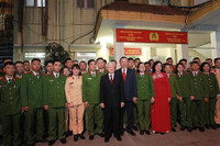 Những hình ảnh gần gũi, bình dị của Tổng Bí thư Nguyễn Phú Trọng với cán bộ chiến sỹ Công an Hà Nội