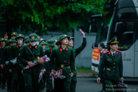 Những hình ảnh đẹp của tân binh Công an Hà Nội trong ngày hội tòng quân