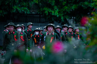 Những hình ảnh đẹp của tân binh Công an Hà Nội trong ngày hội tòng quân