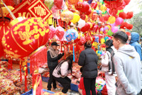 Rực rỡ sắc màu không gian chợ hoa Hàng Lược