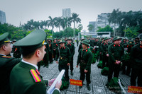 Những hình ảnh đẹp của tân binh Công an Hà Nội trong ngày hội tòng quân