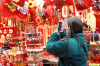 Rực rỡ sắc màu không gian chợ hoa Hàng Lược